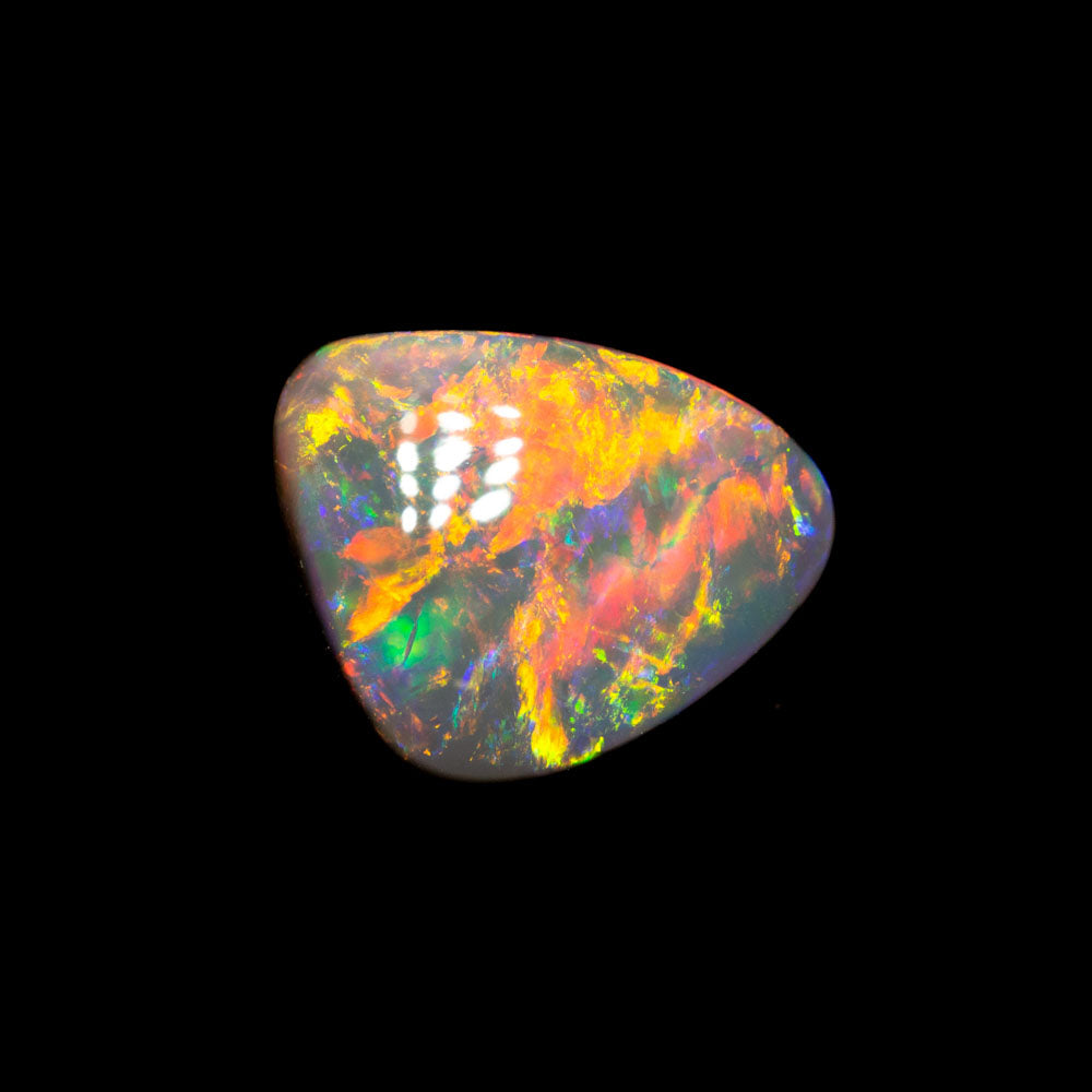 Australian 1.18 ct dark opal 8.5x7.3x3mm | Black Opal Direct