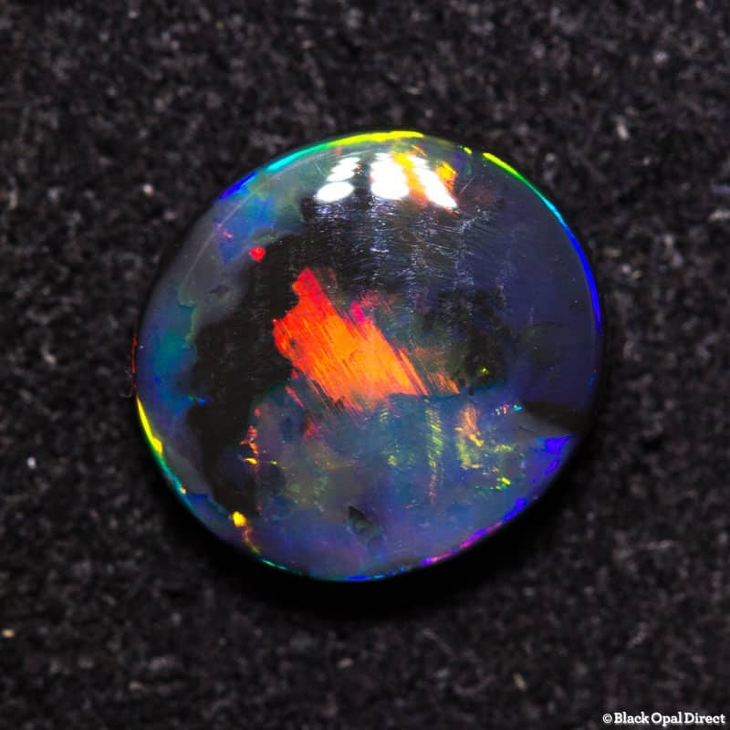 1.18 ct black opal 8x7.5x3mm