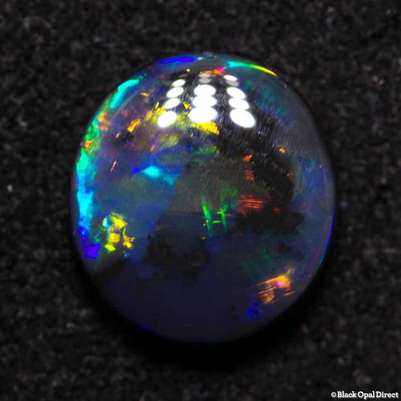 1.18 ct black opal 8x7.5x3mm
