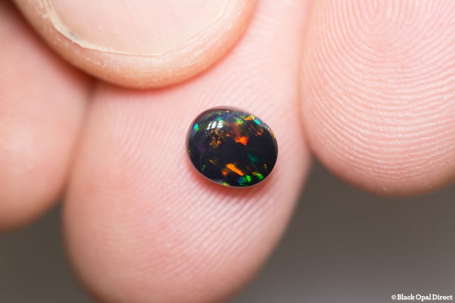 1.19 ct black opal 7.5x6x3.5mm