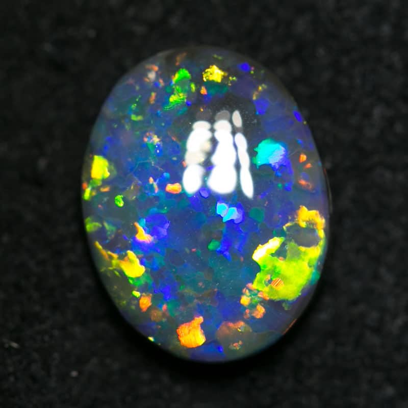 1.19 ct black opal gem 9x7x3mm