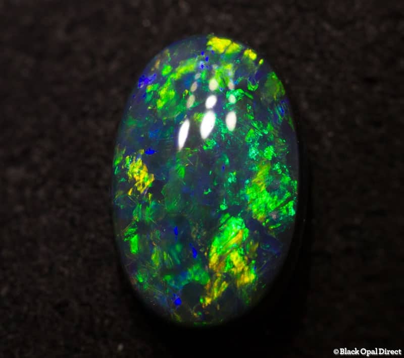 1.21 ct black opal 9x6x3mm