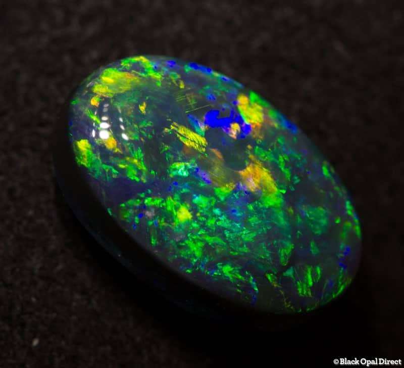 1.21 ct black opal 9x6x3mm