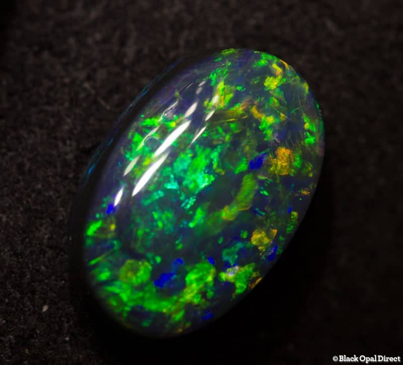 1.21 ct black opal 9x6x3mm