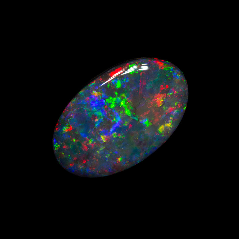 1.21 ct black opal 12.1x7.5x1.9mm