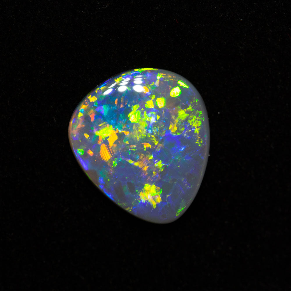1.25 ct gem dark opal 10.2x9.1x2.3mm