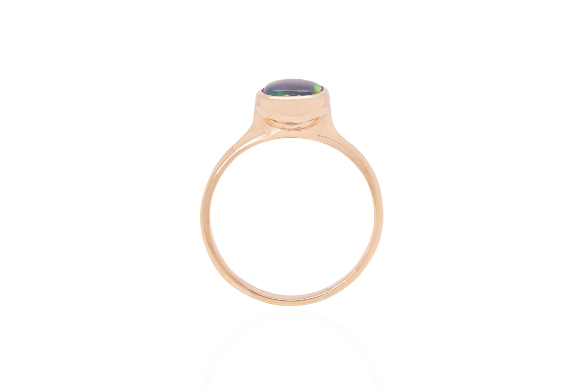 Tatiana — 10kt Yellow Gold 1.26 ct Black Opal Ring