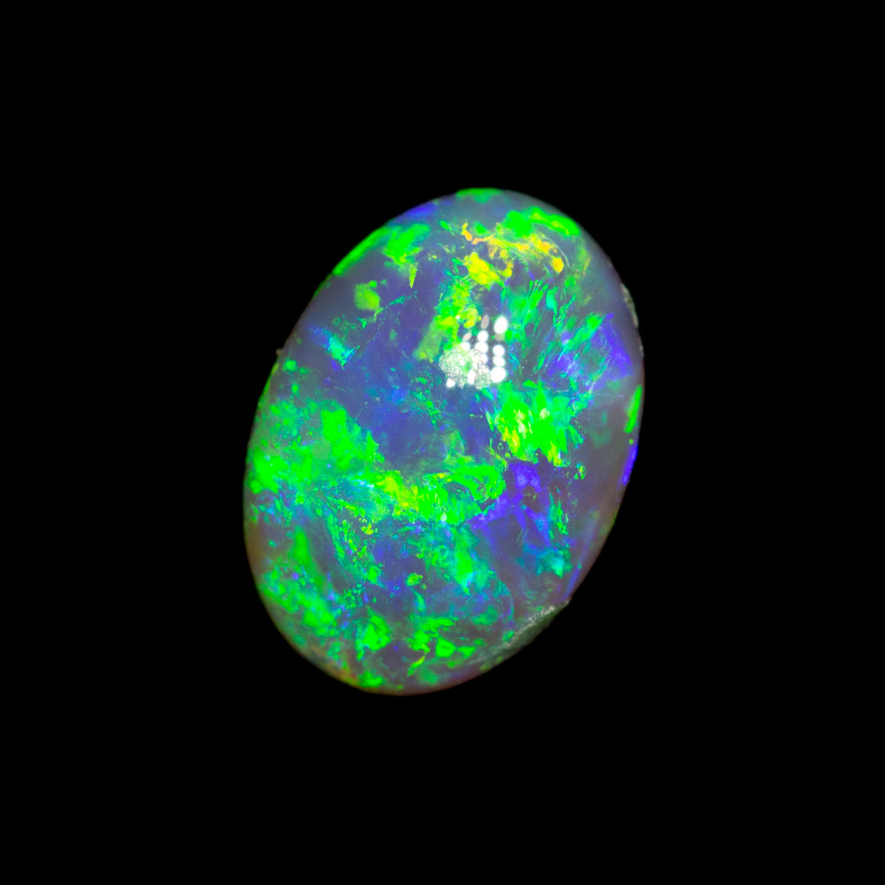 1.26 ct black crystal opal 8.1x5.8x4.2mm