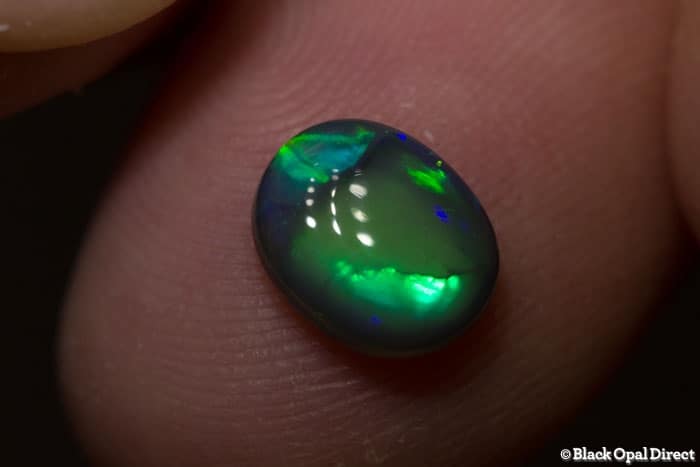 1.26 ct black opal 8x7x3mm
