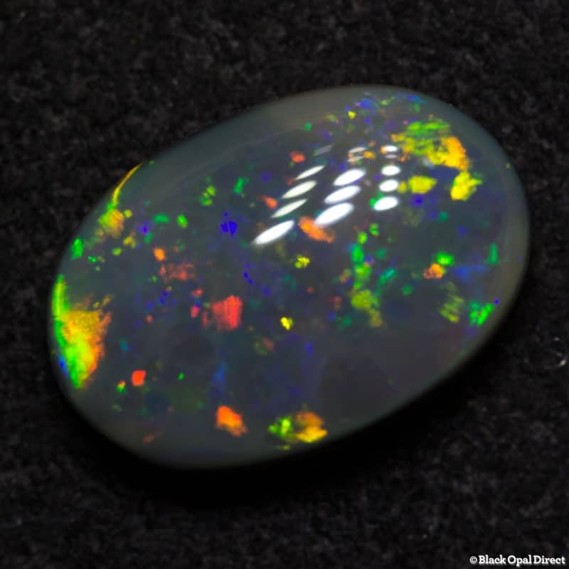 1.26 ct semi black opal 9x6x3mm