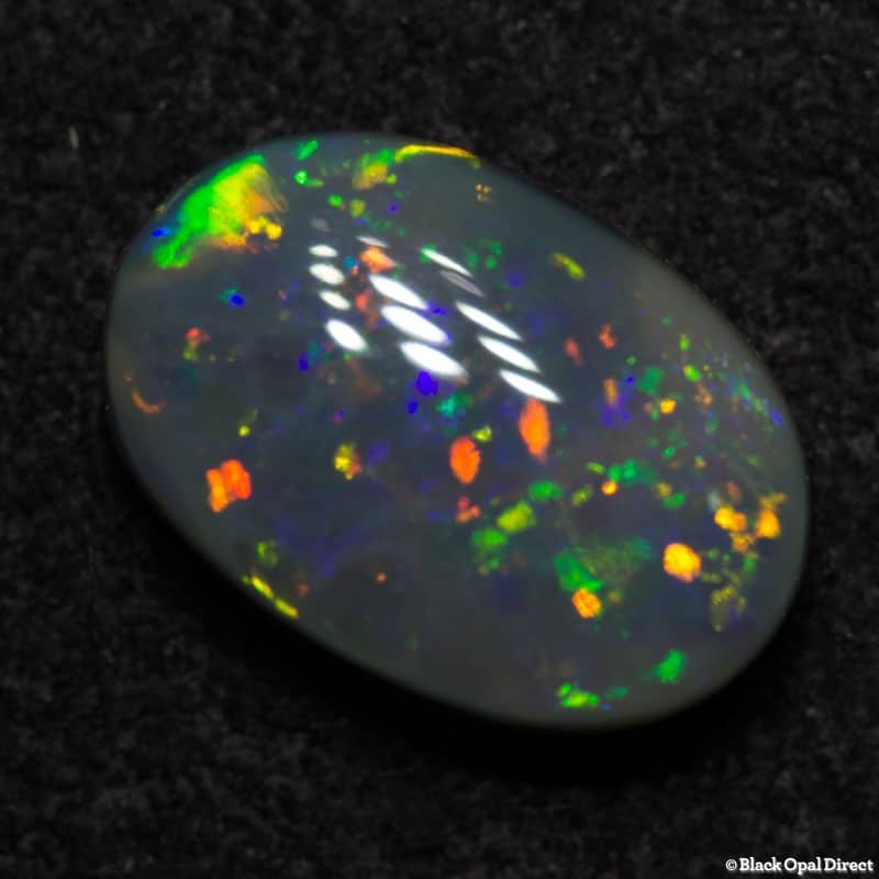 1.26 ct semi black opal 9x6x3mm
