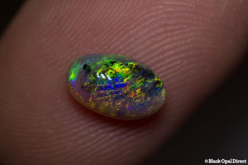 1.26 ct semi black opal 9x5x4mm