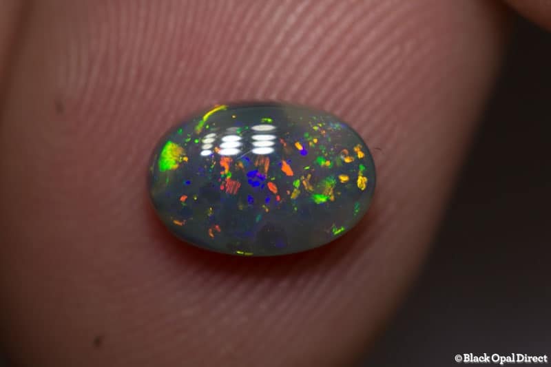 1.26 ct semi black opal 9x6x3mm