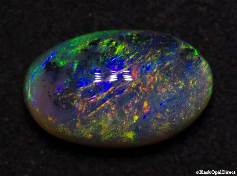 1.26 ct semi black opal 9x5x4mm