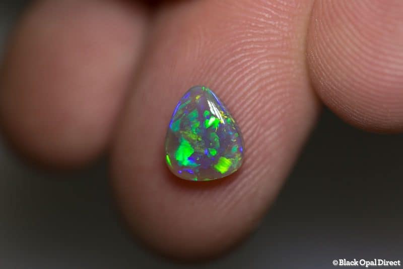 1.27 ct dark crystal opal 8.5x7x3mm