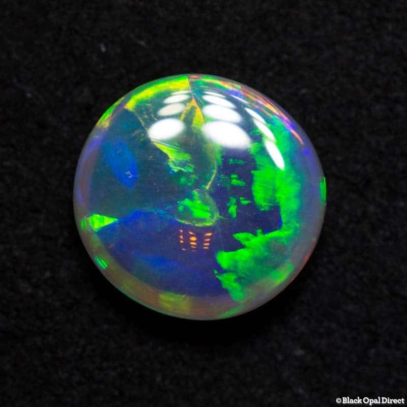 1.27 ct gem crystal opal double sided 8x7.5x3mm