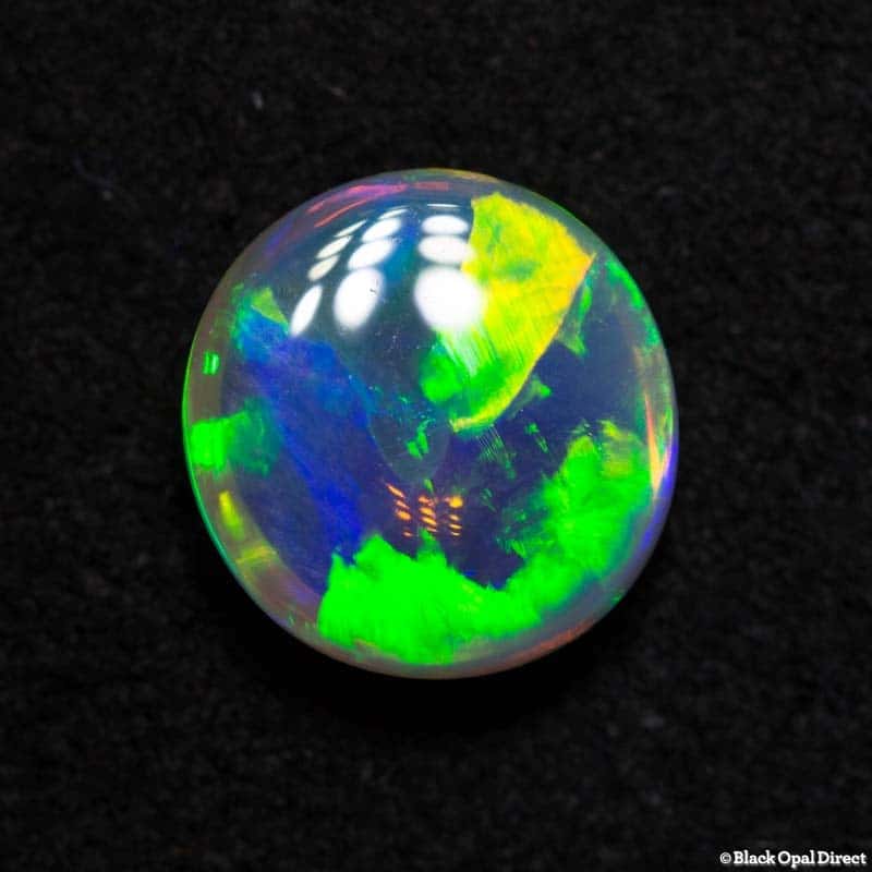 1.27 ct gem crystal opal double sided 8x7.5x3mm