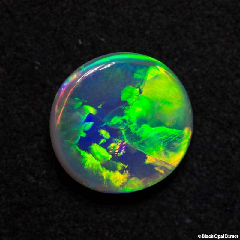 1.27 ct gem crystal opal double sided 8x7.5x3mm