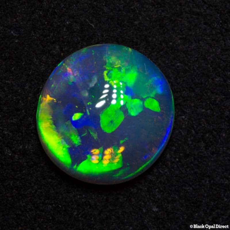 1.27 ct gem crystal opal double sided 8x7.5x3mm