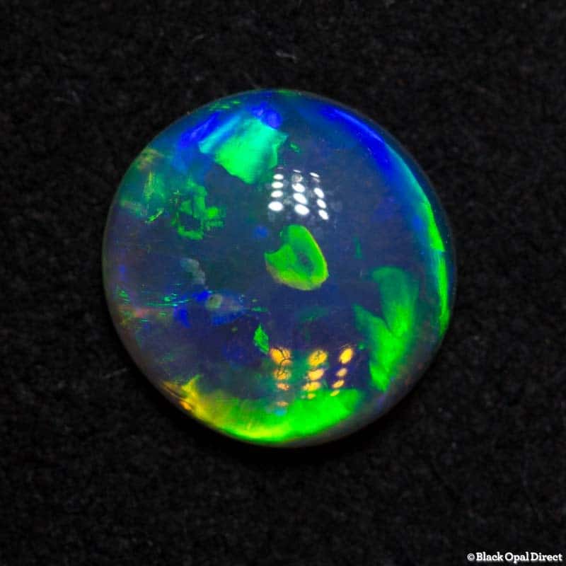 1.27 ct gem crystal opal double sided 8x7.5x3mm