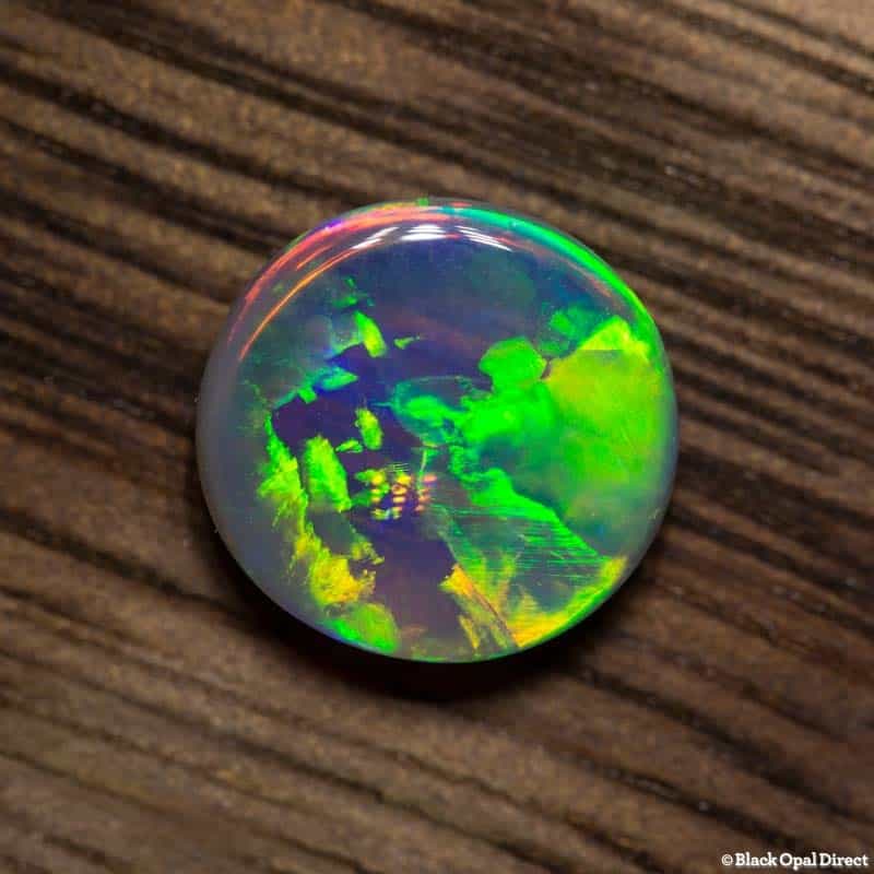 1.27 ct gem crystal opal double sided 8x7.5x3mm