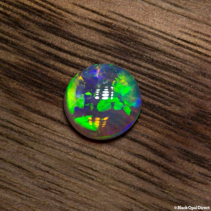 1.27 ct gem crystal opal double sided 8x7.5x3mm