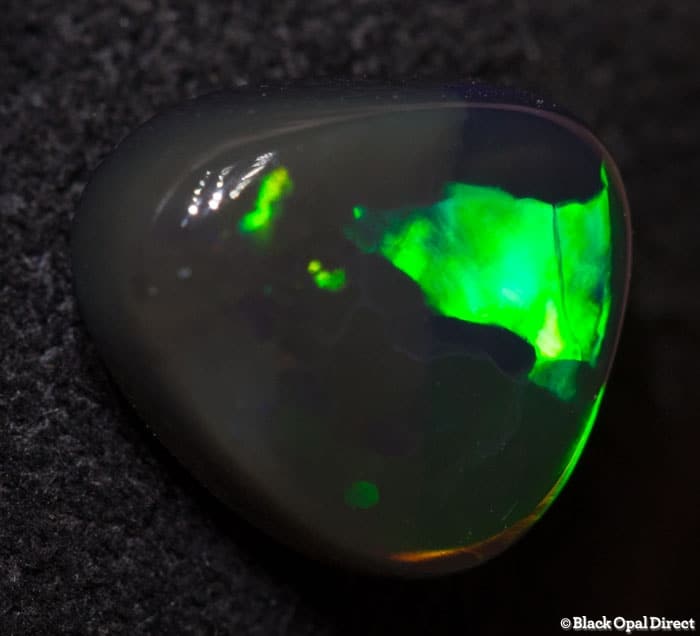 1.28 ct baroque black opal 8x7x3mm