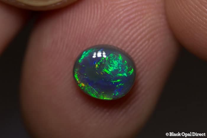 1.29 ct black opal 8x7x4mm
