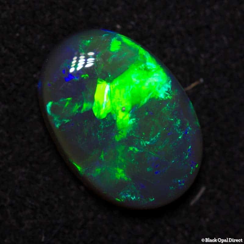1.29 ct black opal 9.5x7.5x2.5mm