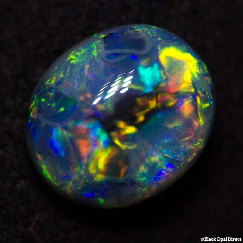 1.29 ct semi black opal 7.5x6.5x4mm
