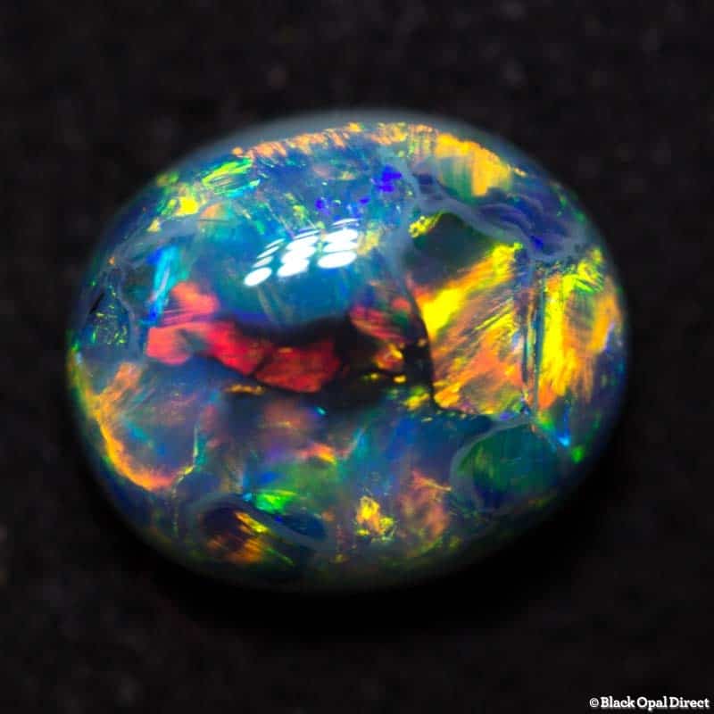 1.29ct semi black opal