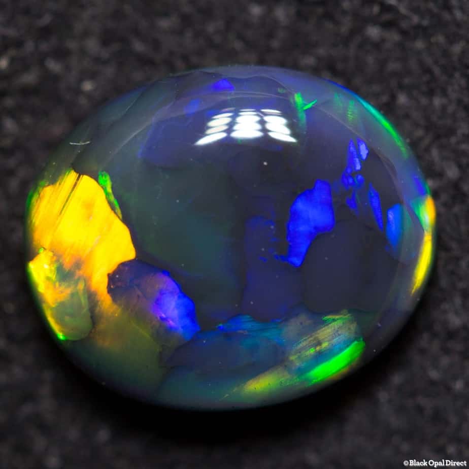 1.30 ct black opal 8x7x3mm