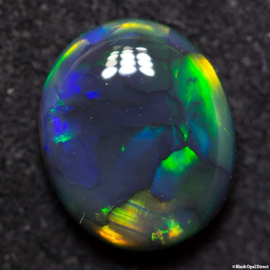 1.30 ct black opal 8x7x3mm