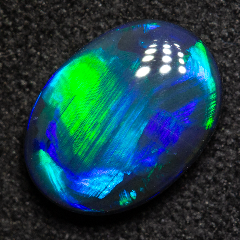 1.31 ct black opal 9x6.7x3.4mm