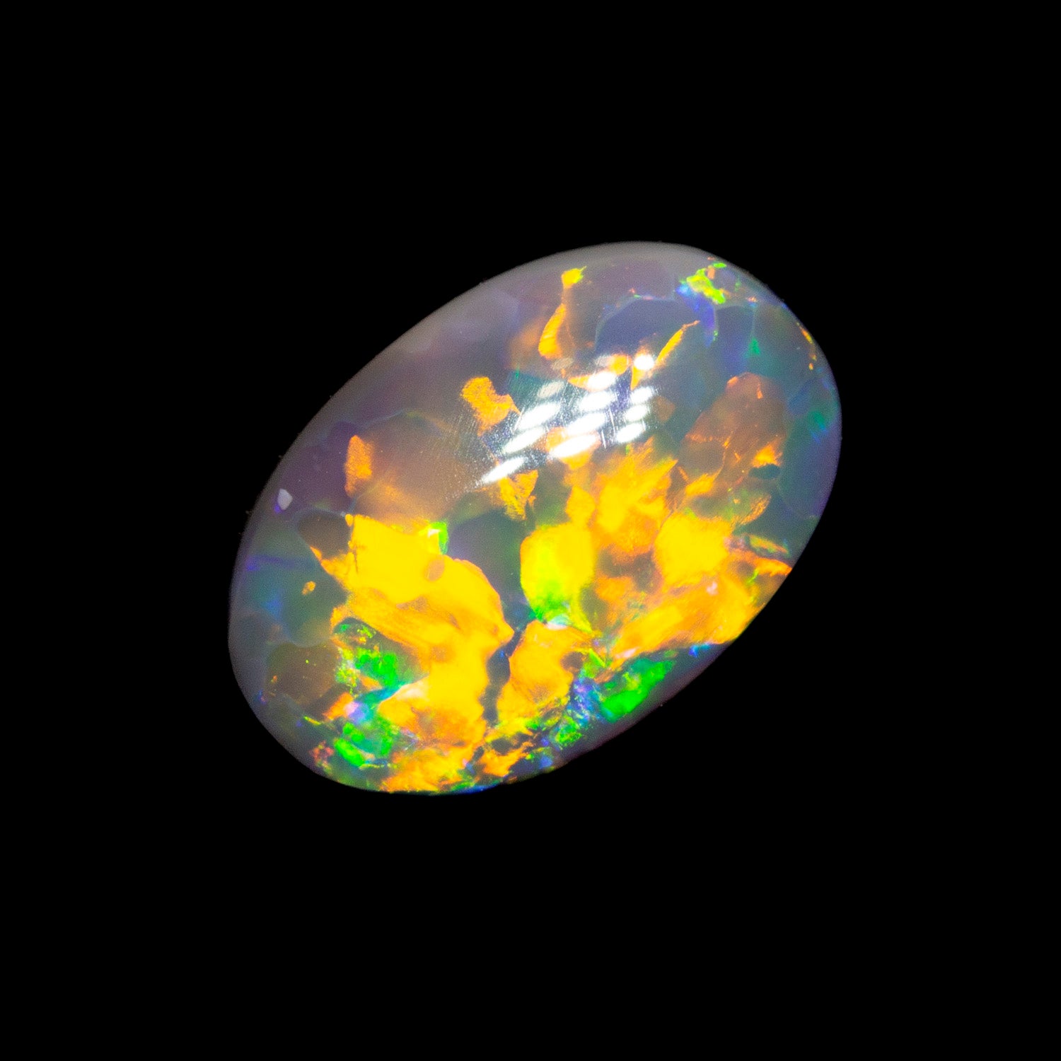 1.31 ct gem black opal 9x6x3.7mm