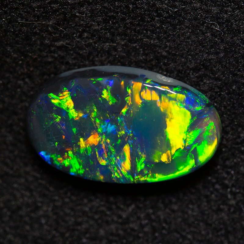 1.31 ct black opal 10.1x5.9x3.1mm
