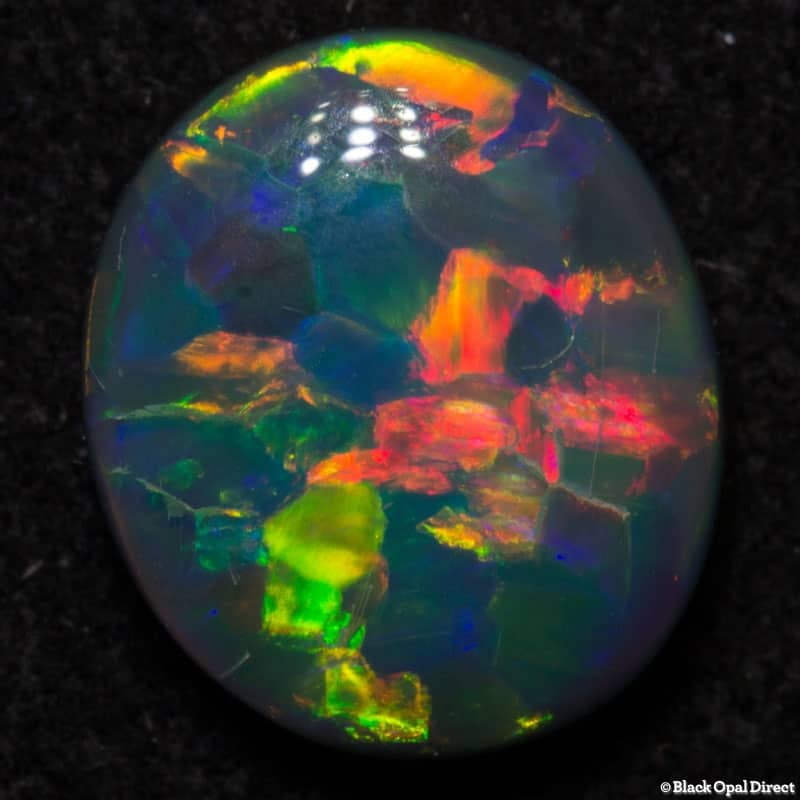 1.31 ct black opal gem 8x7x3mm