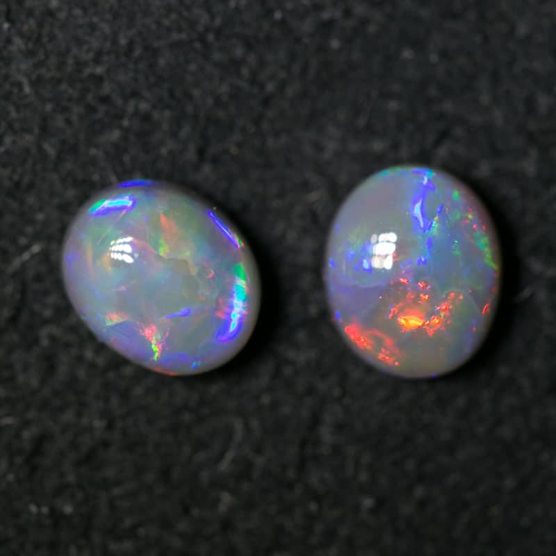 1.33 ct dark opal pair 6x5x3mm
