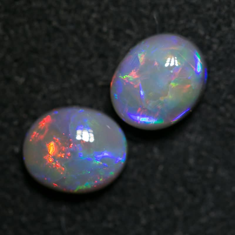 1.33 ct dark opal pair 6x5x3mm