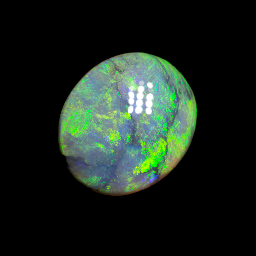 1.34 ct dark crystal opal 9.3x8x2.8mm