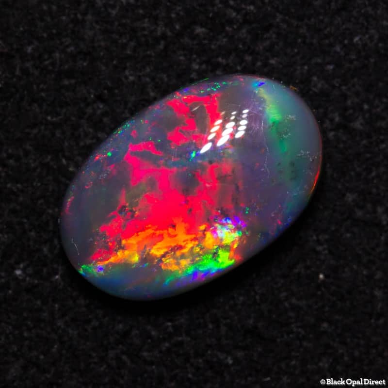 1.35 ct black opal gem 10x6x3mm