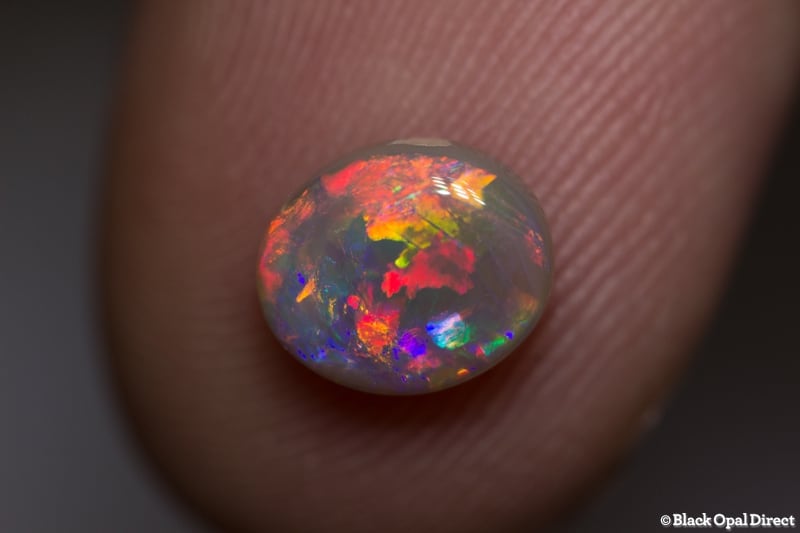 1.36 ct semi black opal 8x7x4mm