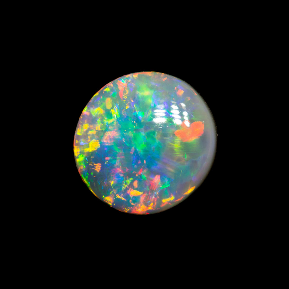 1.38 ct dark opal 8.4x7.9x3.4mm