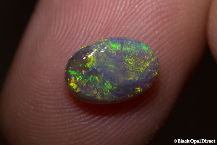 1.38 ct semi black opal 10x7x3mm
