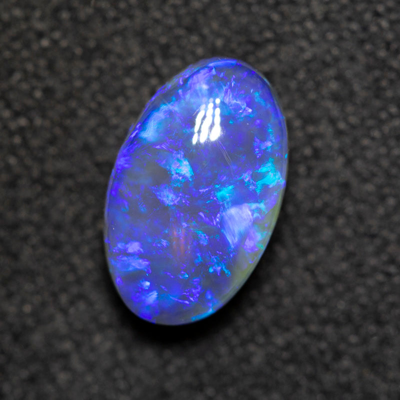 1.41 ct black crystal opal 9.3x5.7x4.1mm