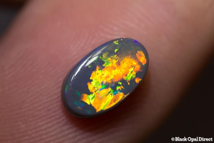 1.41 ct black opal 10x6x3.5mm