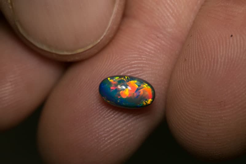 1.41 ct black opal gem 9x5x4.5mm