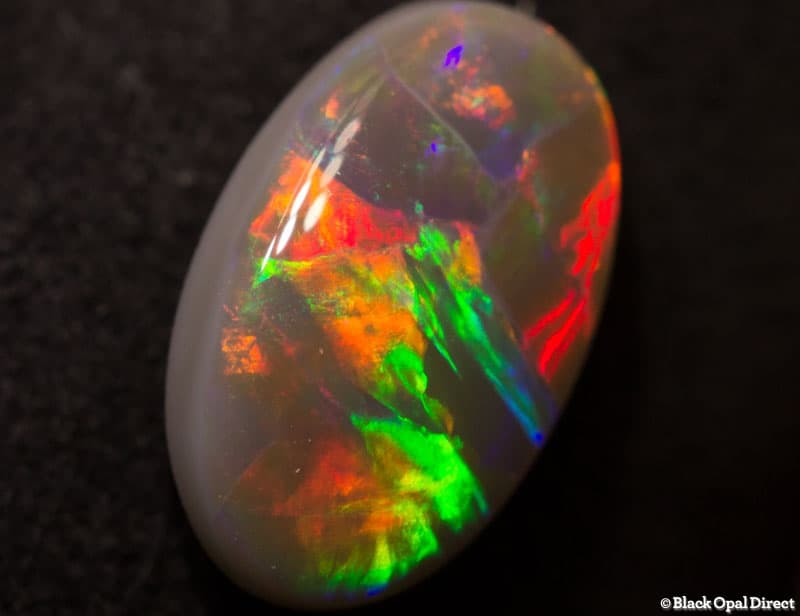 1.42 ct semi black opal 10.5x6x3mm