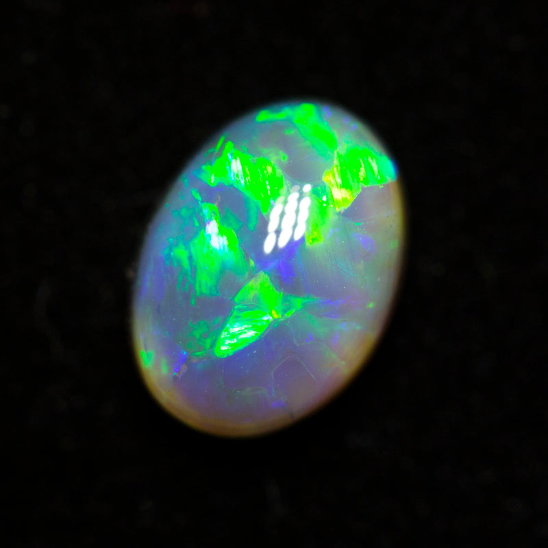 1.43 ct black crystal opal 8.3x6.2x4.5mm
