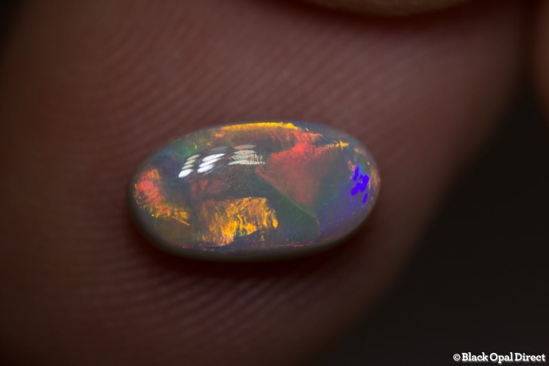 1.44 ct white opal 10x5.5x4mm